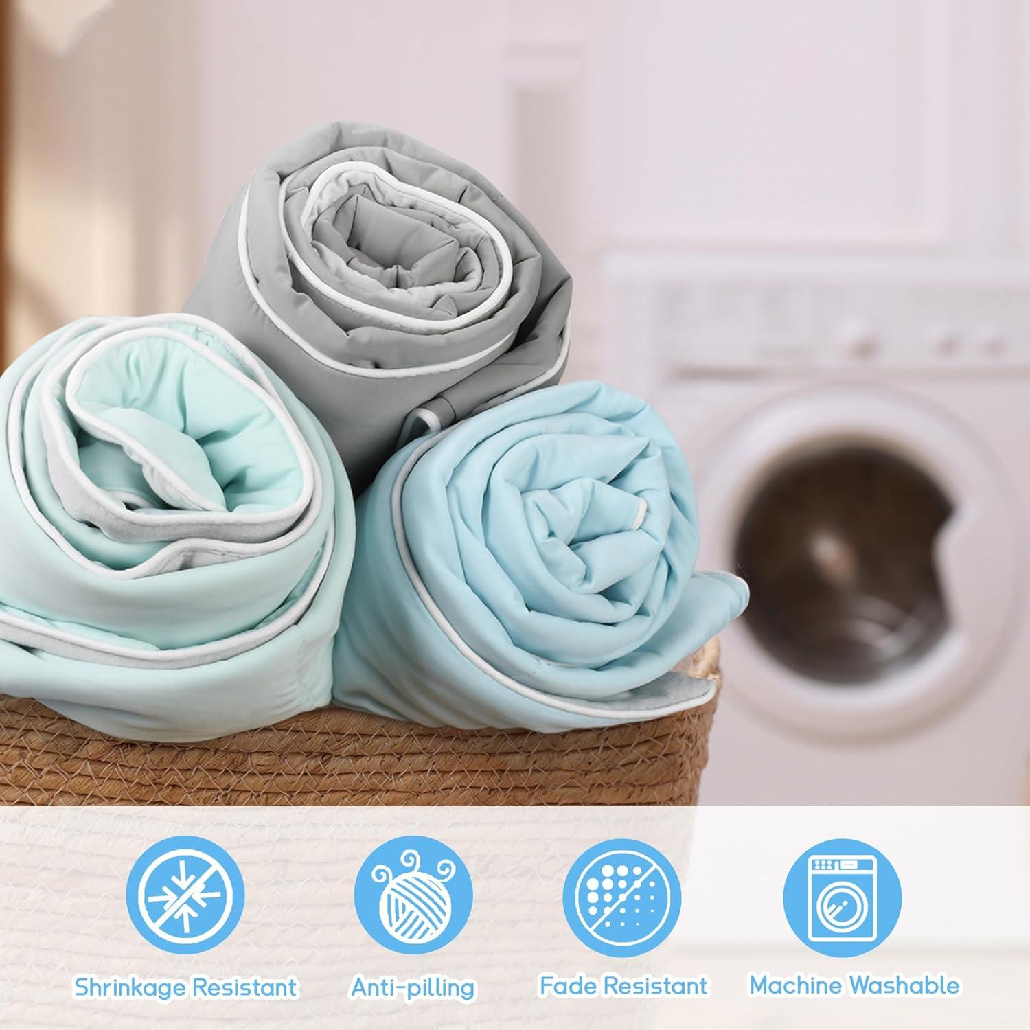 imageCatalonia Kids Summer Cooling Blanket Toddler Small Lightweight for Hot Sleepers Soft Throw for Night Sweats Cool Gifts for Hot Flashes Valentines Day 50x60 InchBlue