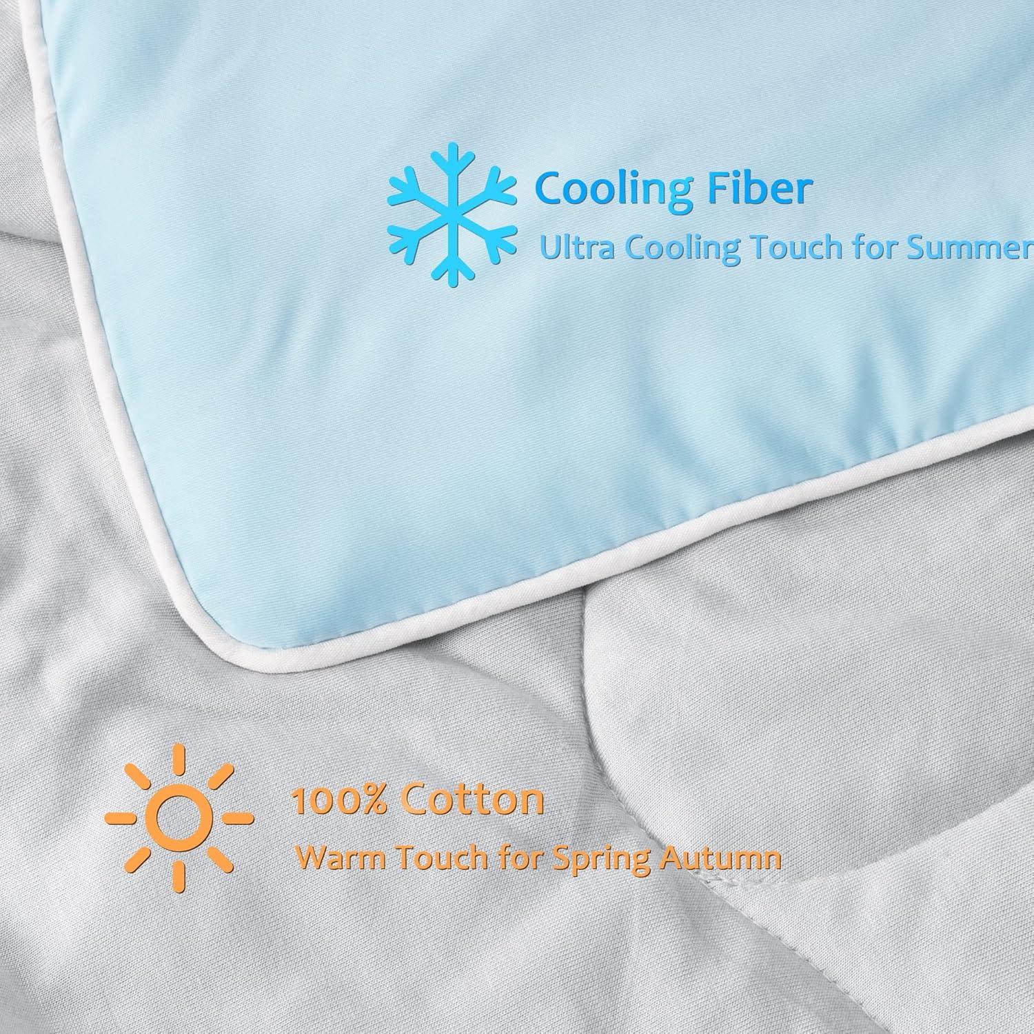 imageCatalonia Kids Summer Cooling Blanket Toddler Small Lightweight for Hot Sleepers Soft Throw for Night Sweats Cool Gifts for Hot Flashes Valentines Day 50x60 InchBlue