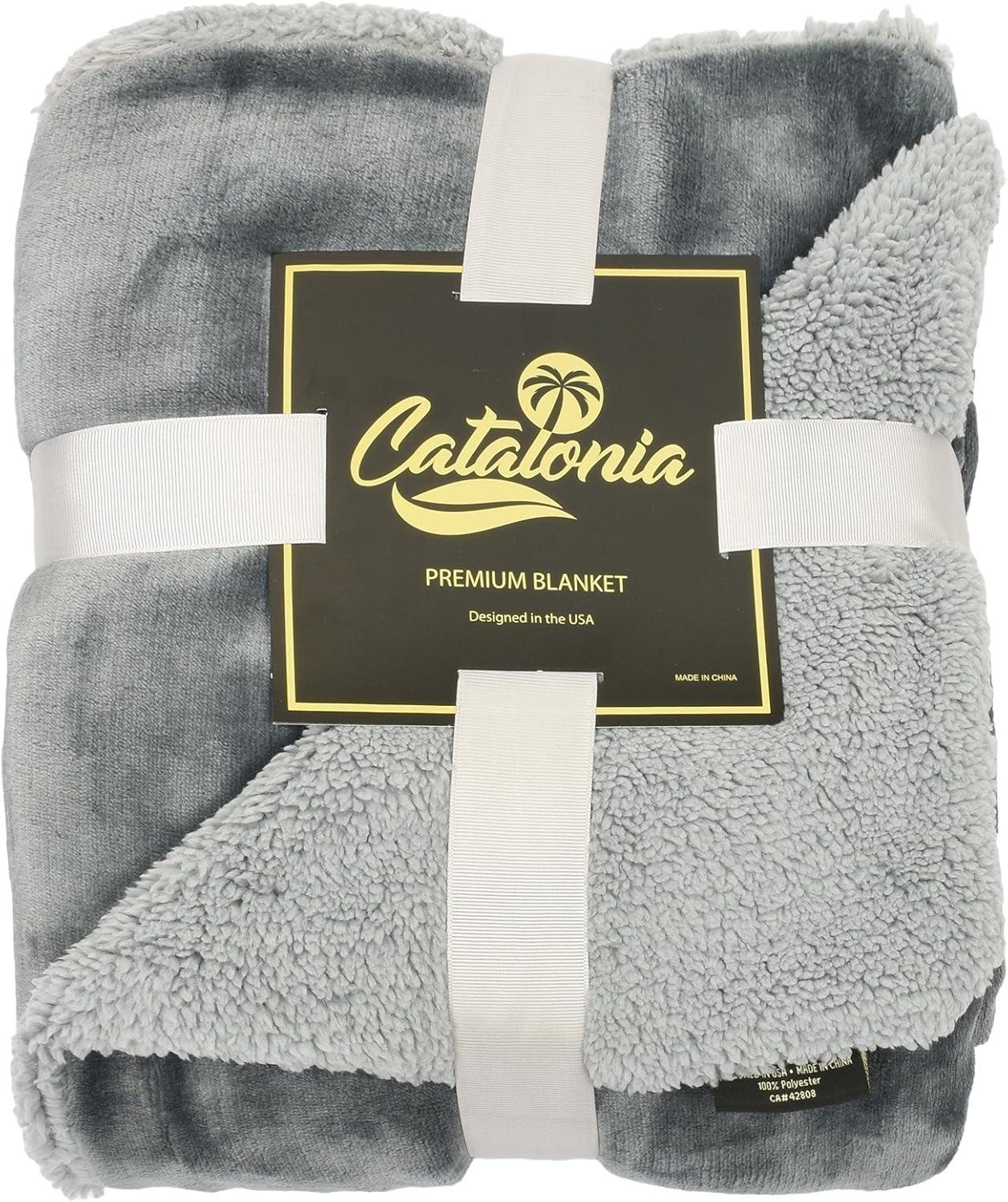 imageCatalonia Pink Sherpa Throws Blanket for Girls Valentines Day Gifts Super Soft Comfy Fuzzy Micro Plush Fleece Snuggly TV Blanket for Sofa Couch Bed 50x60Charcoal