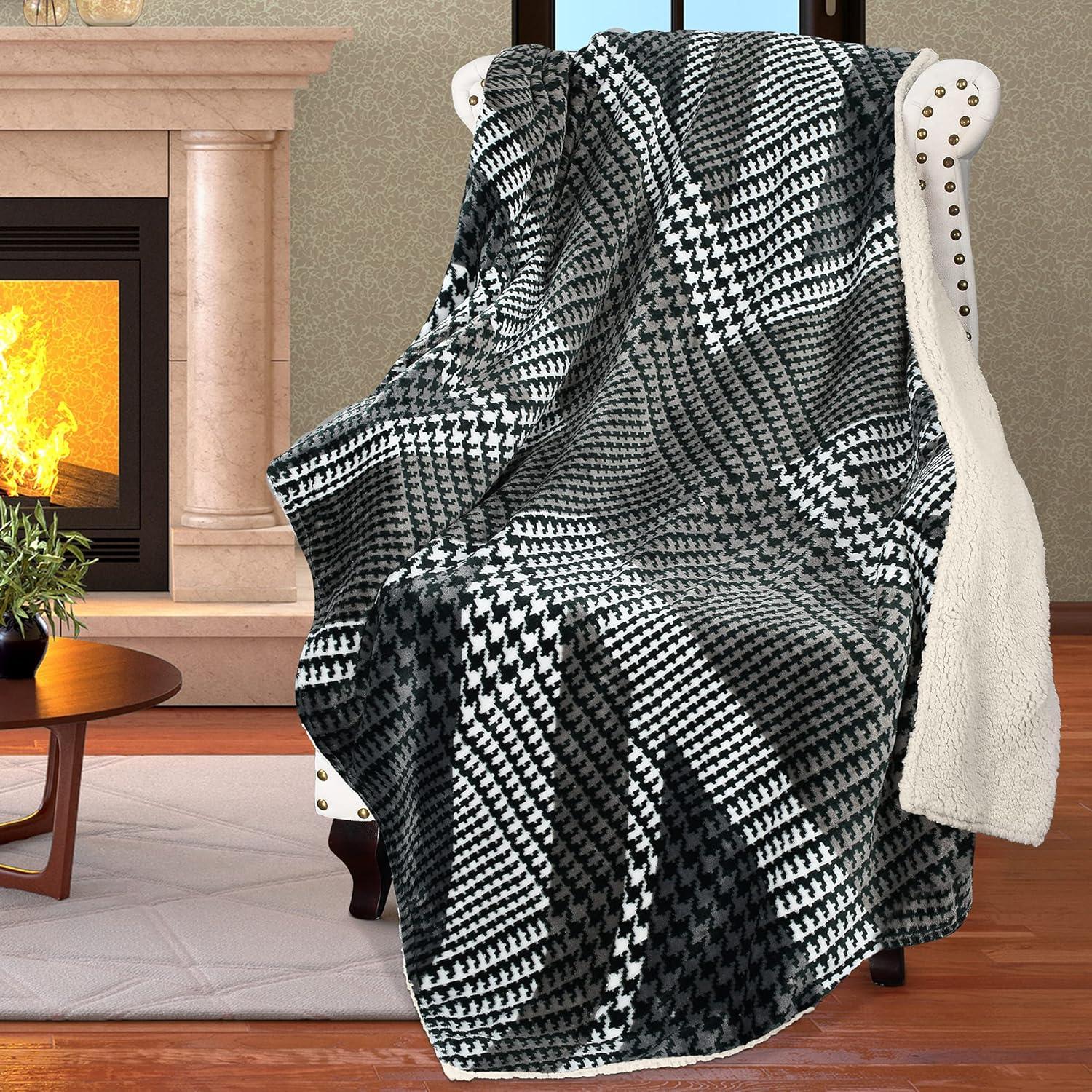 imageCatalonia Union Jack Blanket British Flag Throw Blanket England UK Gifts Soft Cozy Fleece Blanket for Home Sofa Bed British Gift for Men Women Kids 50X60 inchUnion Jack Grey
