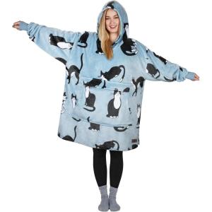 Catalonia Oversized Blanket Hoodie Sweatshirt, Fleece Pullover with Large Front Pocket, for Adults Men Women(Multi)