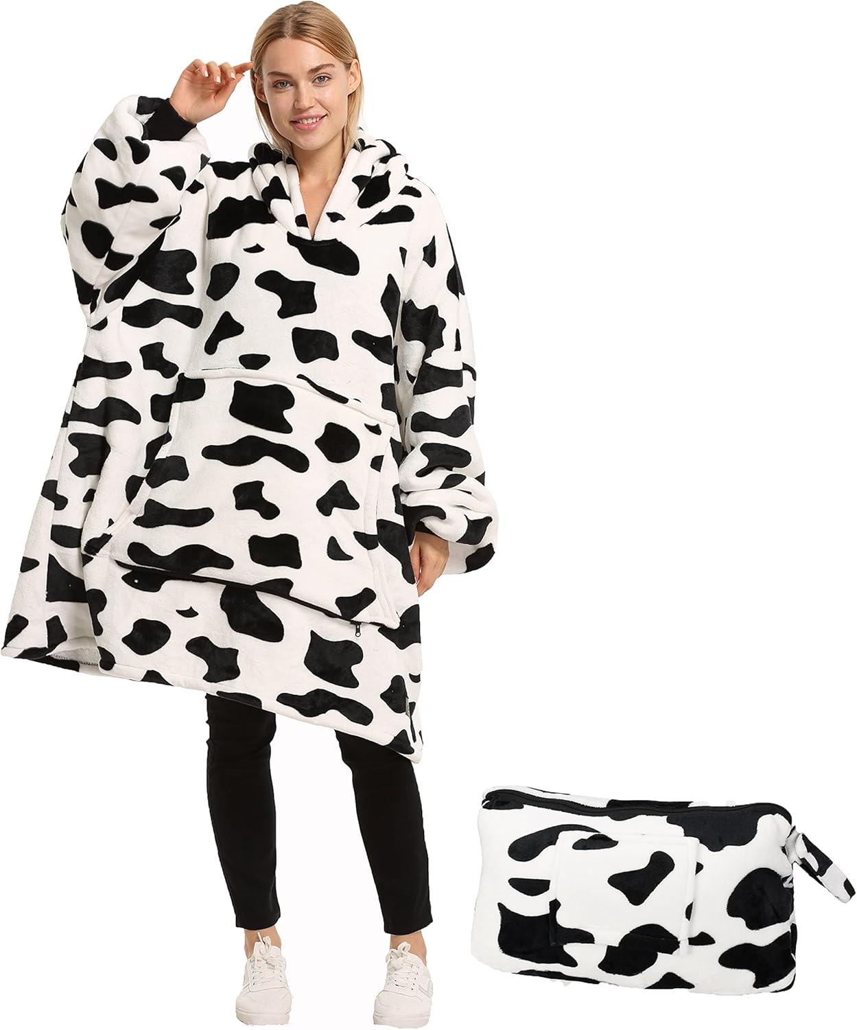 imageCatalonia Oversized Blanket Hoodie Sweatshirt Wearable Sherpa Blanket Pullover Gift for HerDalmatian