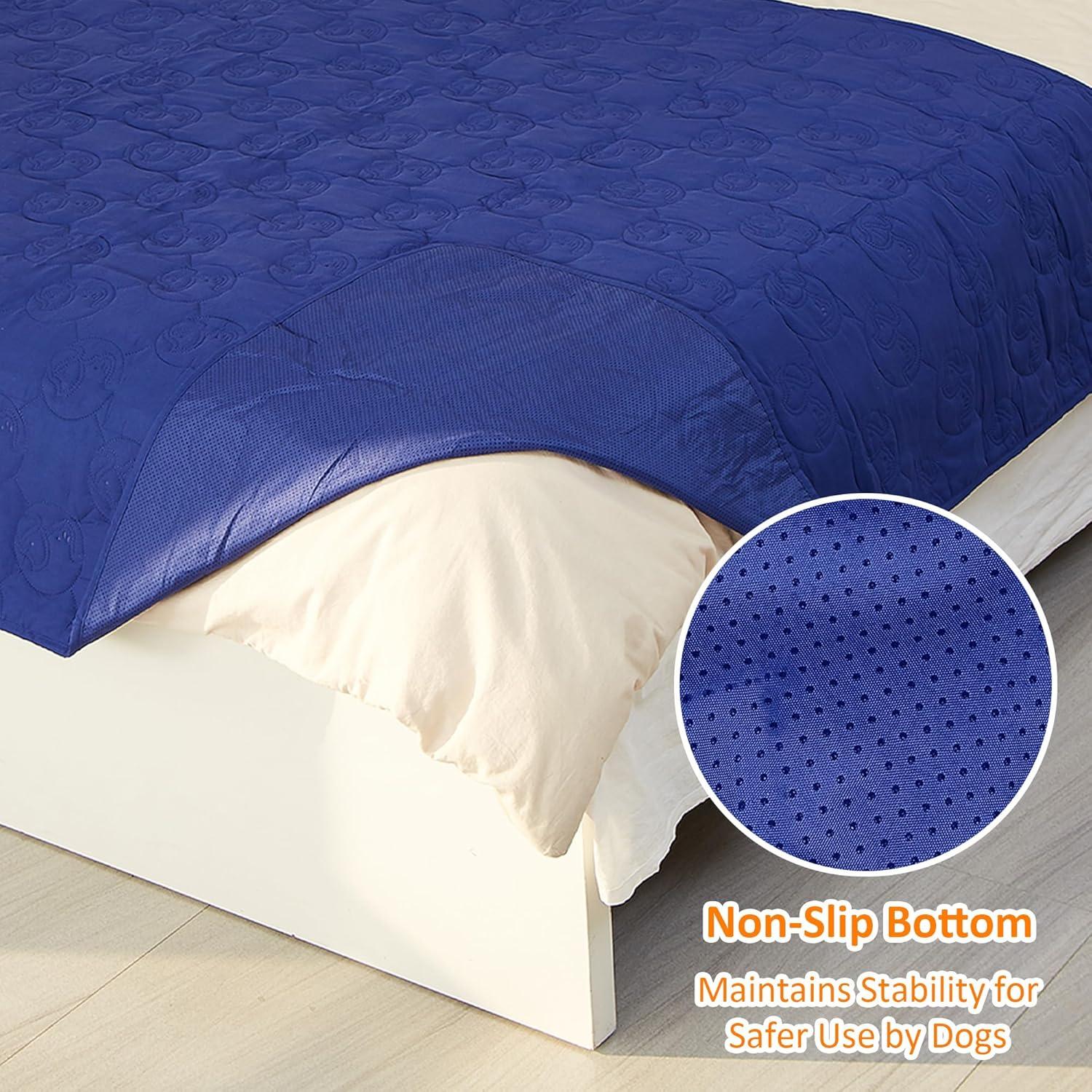 imageKritter Planet No Slip Pet Couch Cover Waterproof Dog Bed Cover Washable Sofa Furniture Protector Mat for Dogs CatsNavy
