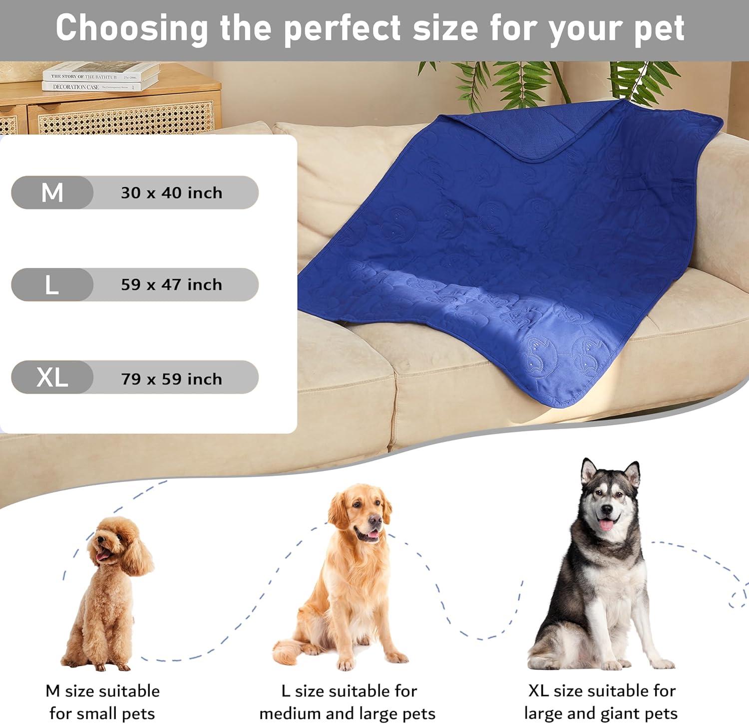 imageKritter Planet No Slip Pet Couch Cover Waterproof Dog Bed Cover Washable Sofa Furniture Protector Mat for Dogs CatsNavy