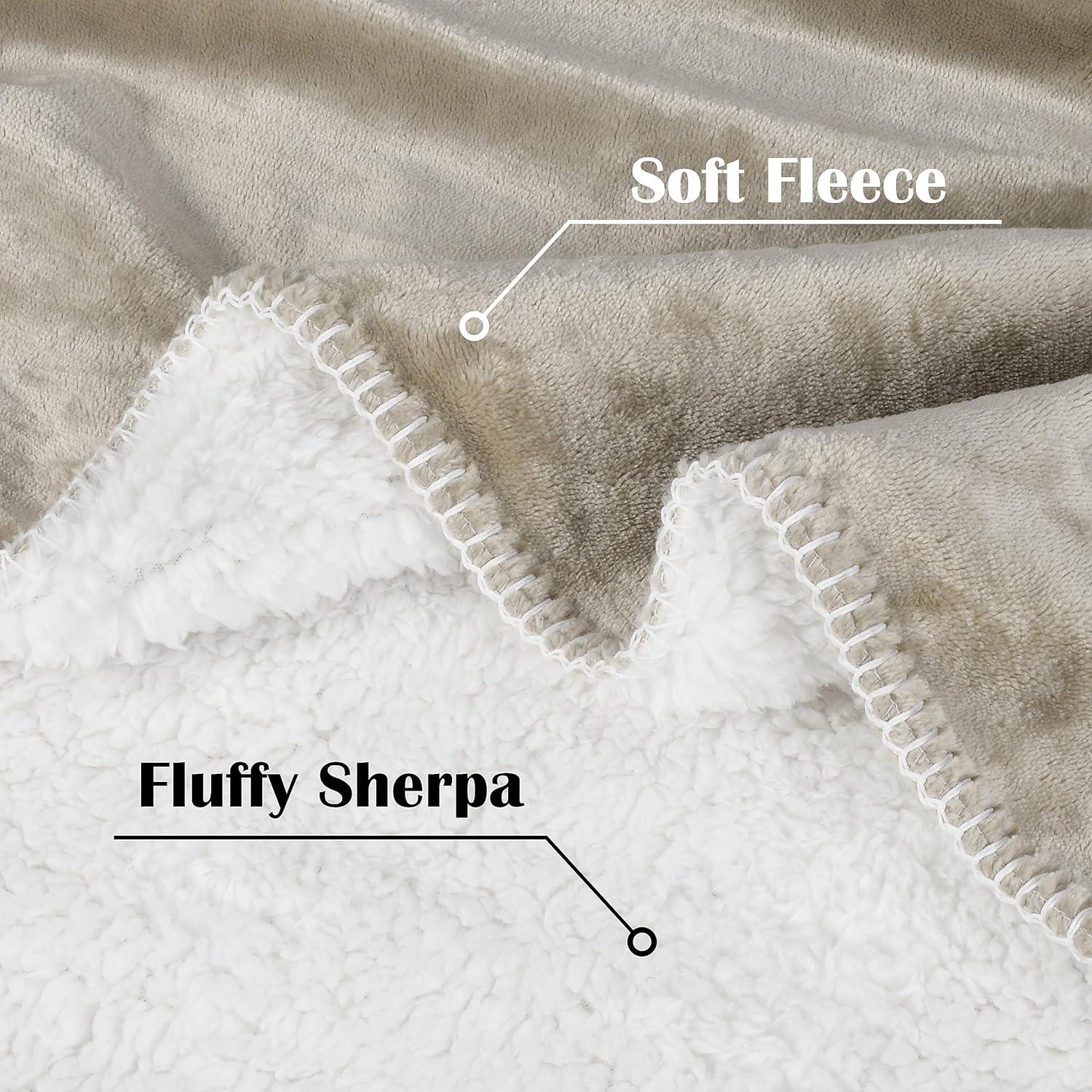 imageKritter Planet Waterproof Small Dog Blanket Soft Puppy BlanketWashable Furniture Protector Dog Blanket for CarReversible Sherpa Fleece Couch Cover for Small PetsTaupe
