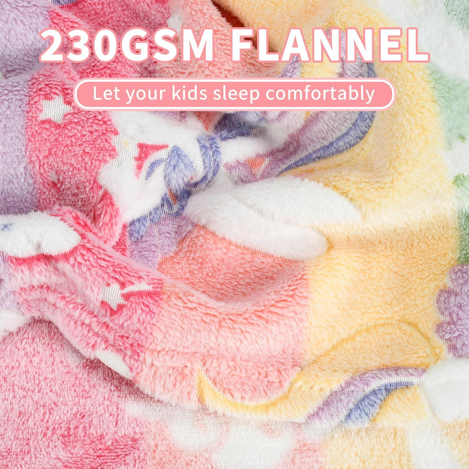 imageCatalonia Mermaid Tail Blanket and Girls Unicorn Glow in The Dark Blanket