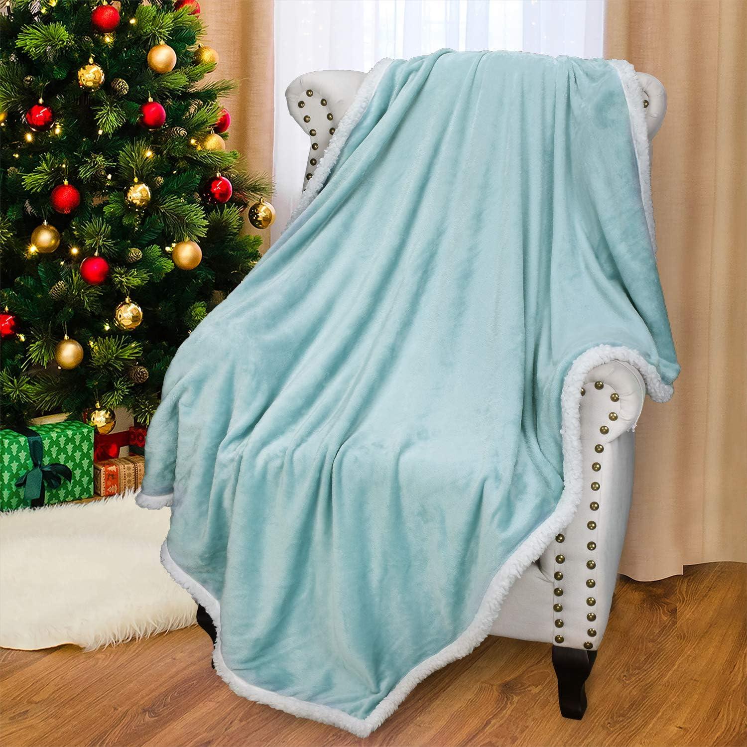 imageCatalonia Sherpa Fleece Throw Blanket Super Soft Mink Plush Couch Blanket TV Bed Fuzzy Blanket Fluffy Comfy Warm Heavy Throws Comfort Caring Gift50x60 inches Wine RedTeal