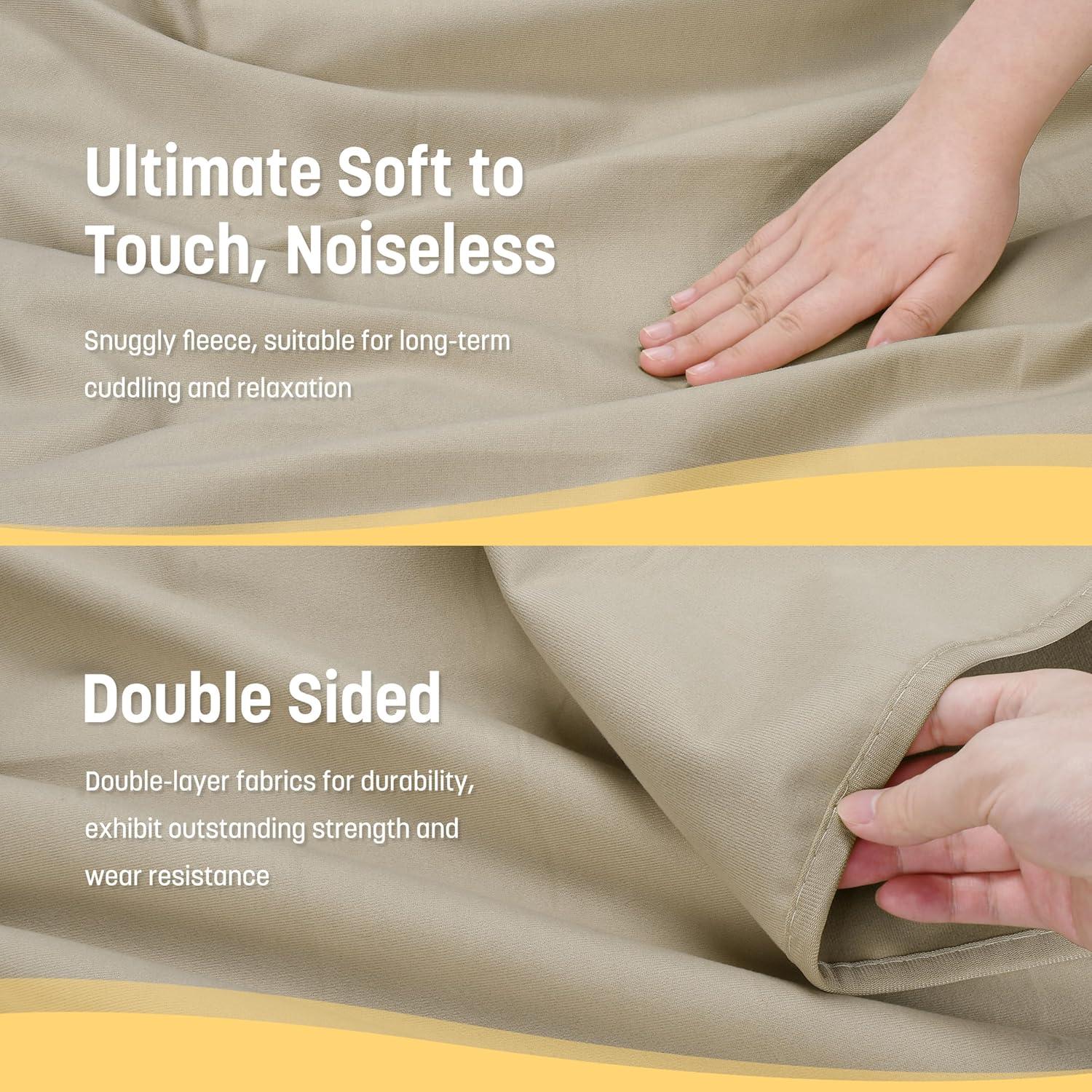 imageCatalonia Waterproof Reversible Blanket for Bed Leak Proof amp Stain Proof Bed Cover for Sofa CouchTaupe