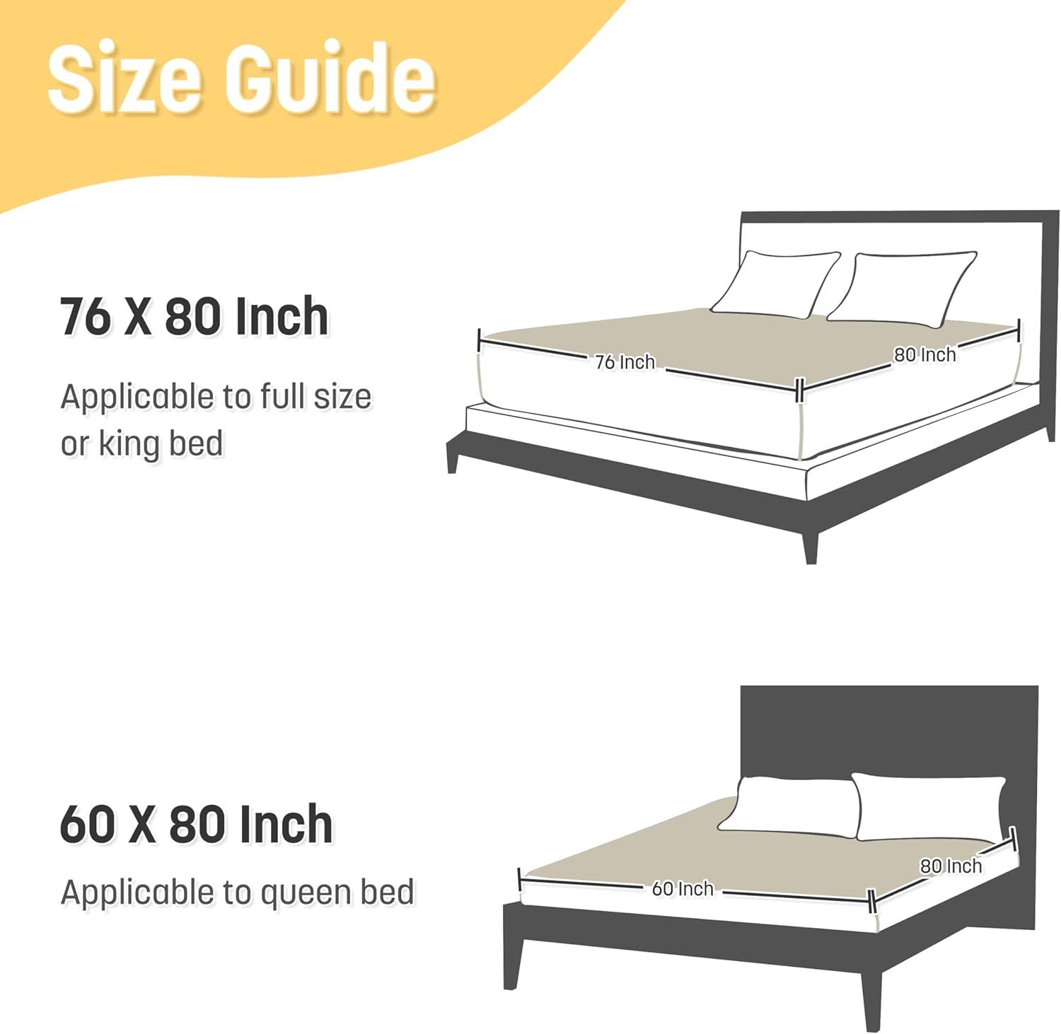 imageCatalonia Waterproof Reversible Blanket for Bed Leak Proof amp Stain Proof Bed Cover for Sofa CouchTaupe