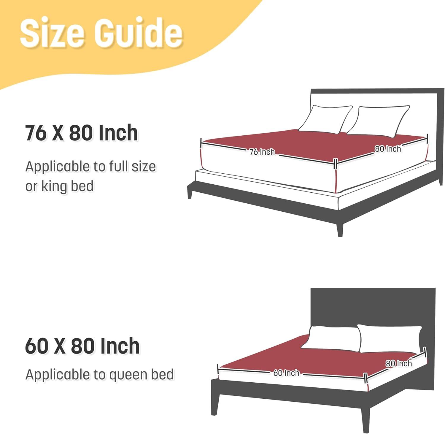 imageCatalonia Waterproof Reversible Blanket for Bed Leak Proof amp Stain Proof Bed Cover for Sofa CouchWine