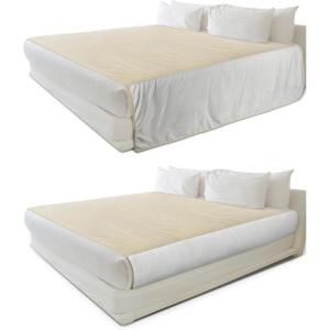 Catalonia Waterproof Reversible Blanket for Bed, Leak Proof & Stain Proof Bed Cover for Sofa, Couch(Taupe)