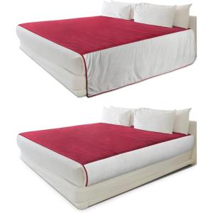 Catalonia Waterproof Reversible Blanket for Bed, Leak Proof & Stain Proof Bed Cover for Sofa, Couch(Wine)