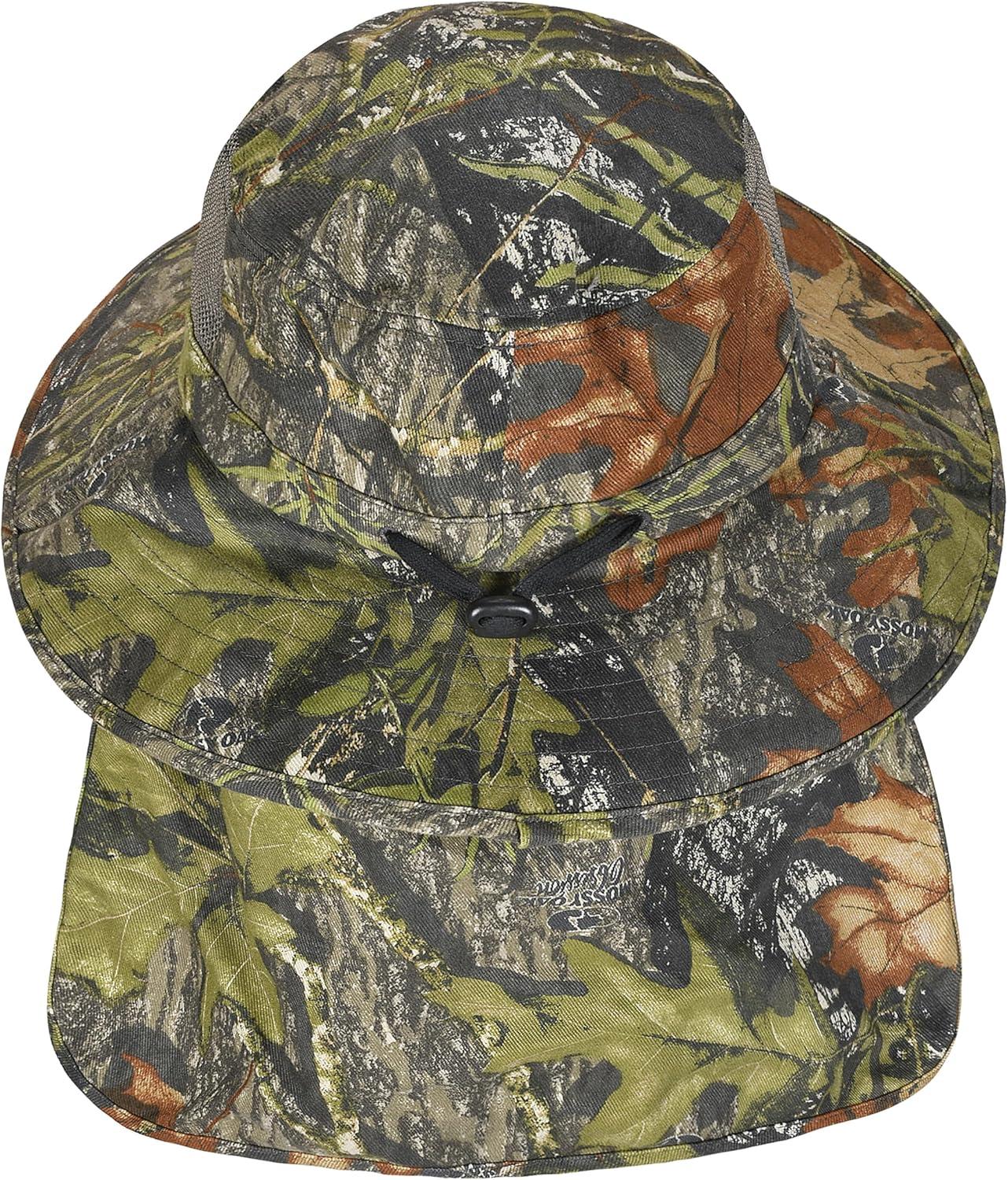 imageCatalonia Sun Hat for MenOutdoor Wide Brim Hat with Neck Flap Cover for Fishing Hiking Safari GardeningCamo Style C Side Mesh