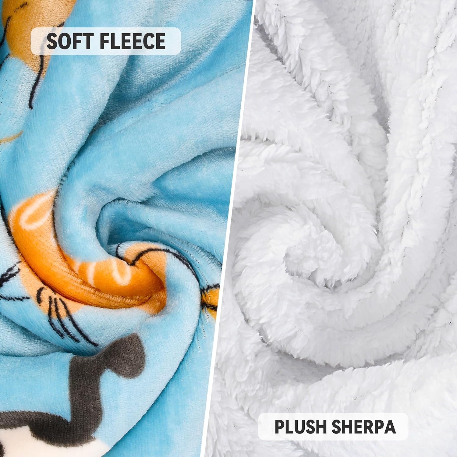 image:imageCatalonia Sherpa Wearable Blanket with Sleeves and Pocket for Adults DualLayer Blanket Wrap for Extra Warmth Reading Watching TV and Relaxing Christmas and Birthday Gift for Women and MenCat Blue