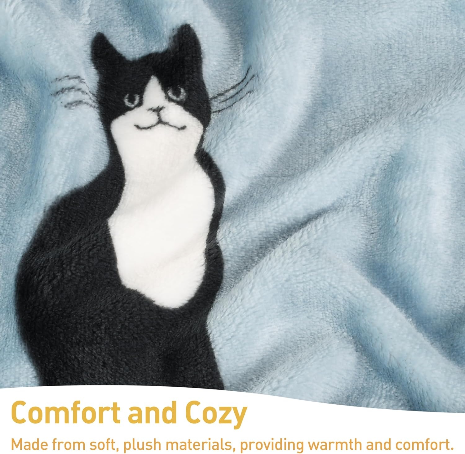 image:imageCatalonia Wearable Blanket with Sleeves for Women amp Men Fleece Wrap Throw 80s Cat Dog Print amp Sleeve Design for HandsFree Comfort Perfect for Reading TV Time amp Relaxing Christmas amp Birthday GiftWondercat Grey