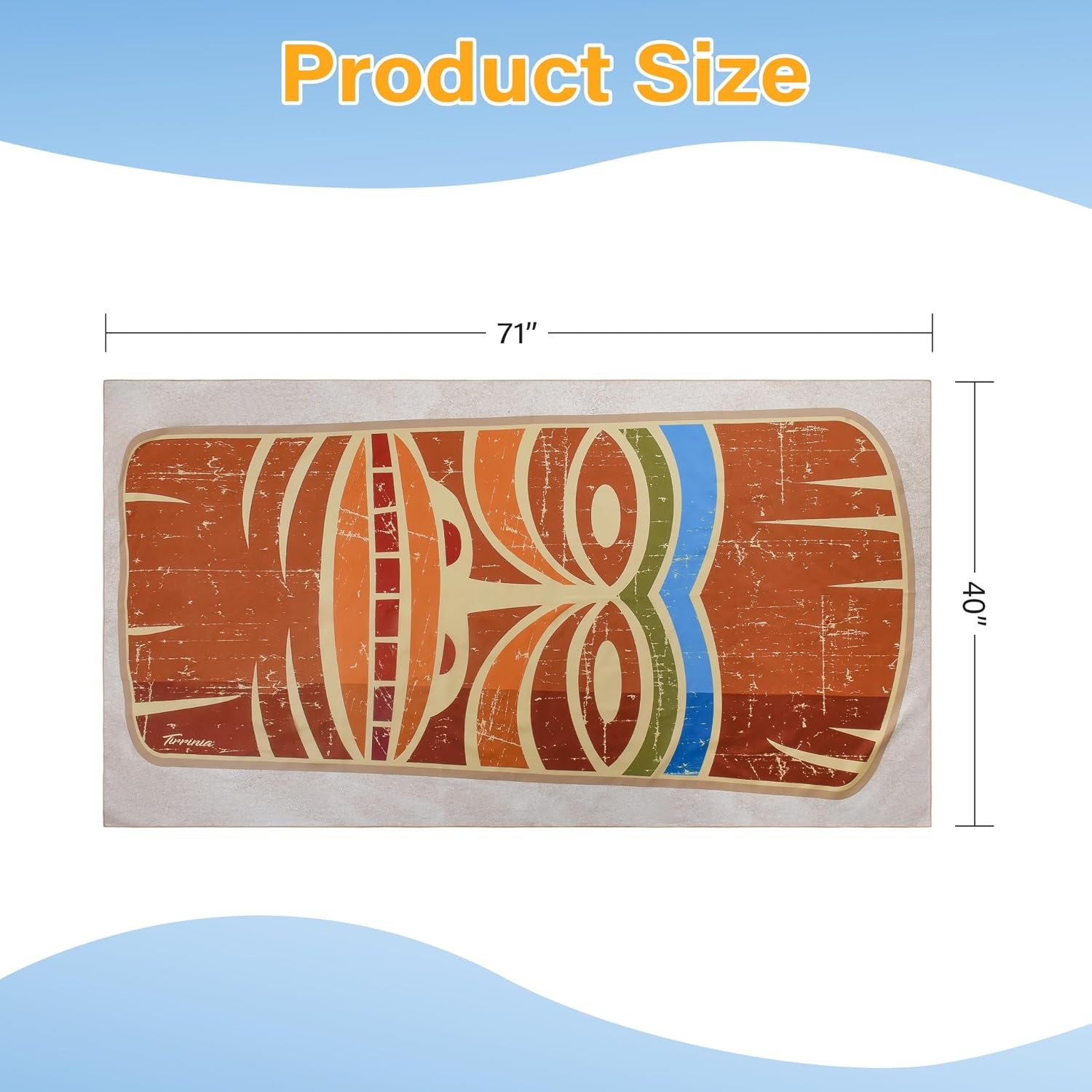 image:imageCatalonia Large Beach Tote Bags with Cooler BagampTiki Beach Towel Oversized