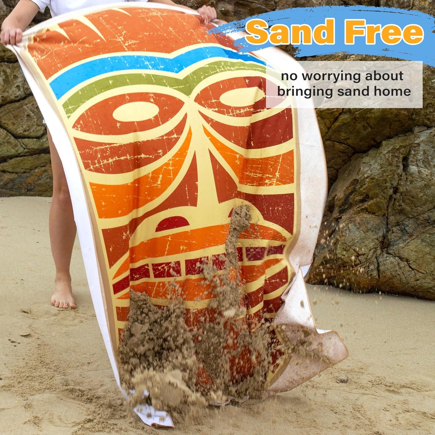 image:imageCatalonia Large Beach Tote Bags with Cooler BagampTiki Beach Towel Oversized