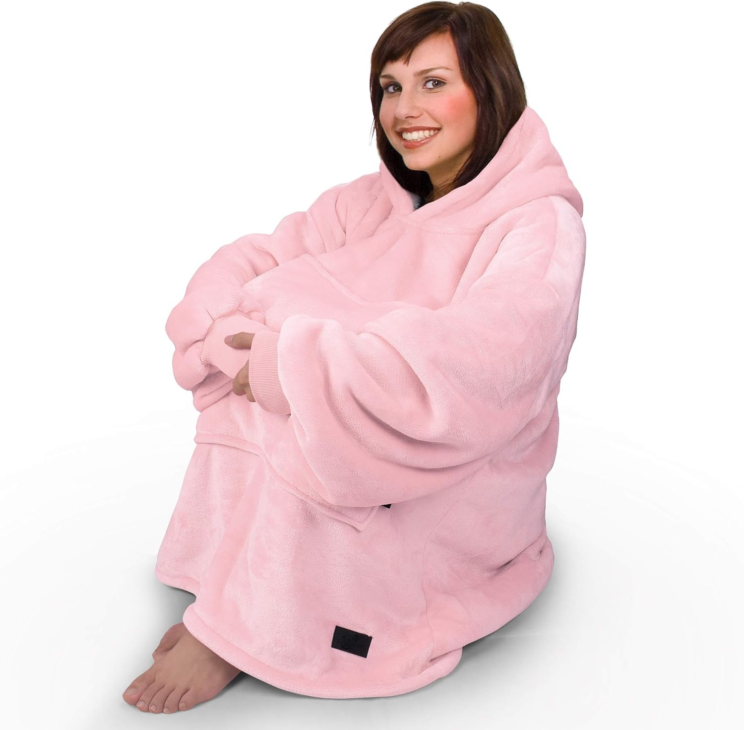 image:imageCatalonia Oversized Wearable Blanket Hoodie Sweatshirt Comfortable Sherpa Lounging Pullover for Adults Men Women Teenagers Wife Girlfriend