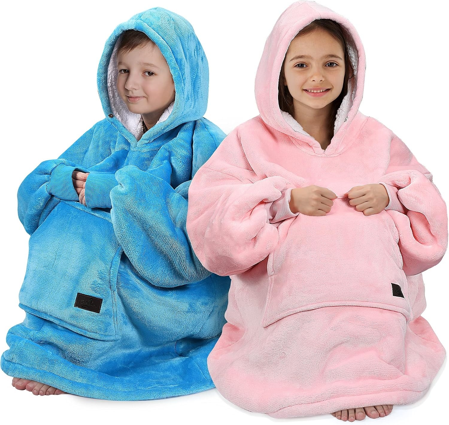 image:imageCatalonia Oversized Wearable Blanket Hoodie Sweatshirt Comfortable Sherpa Lounging Pullover for Adults Men Women Teenagers Wife Girlfriend