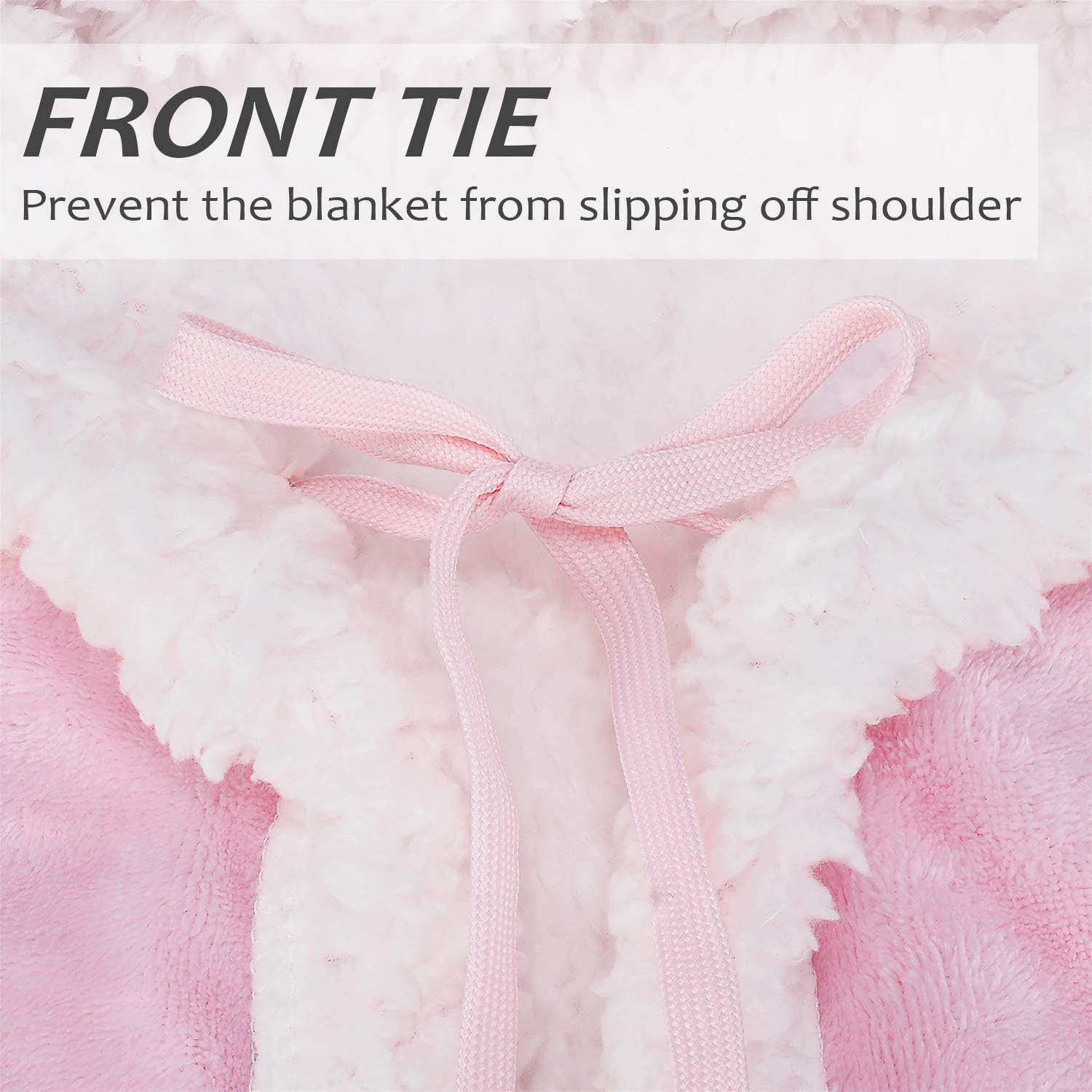 image:imageCatalonia Womens Hooded Blanket Poncho Wearable Blanket with Hand PocketsPink