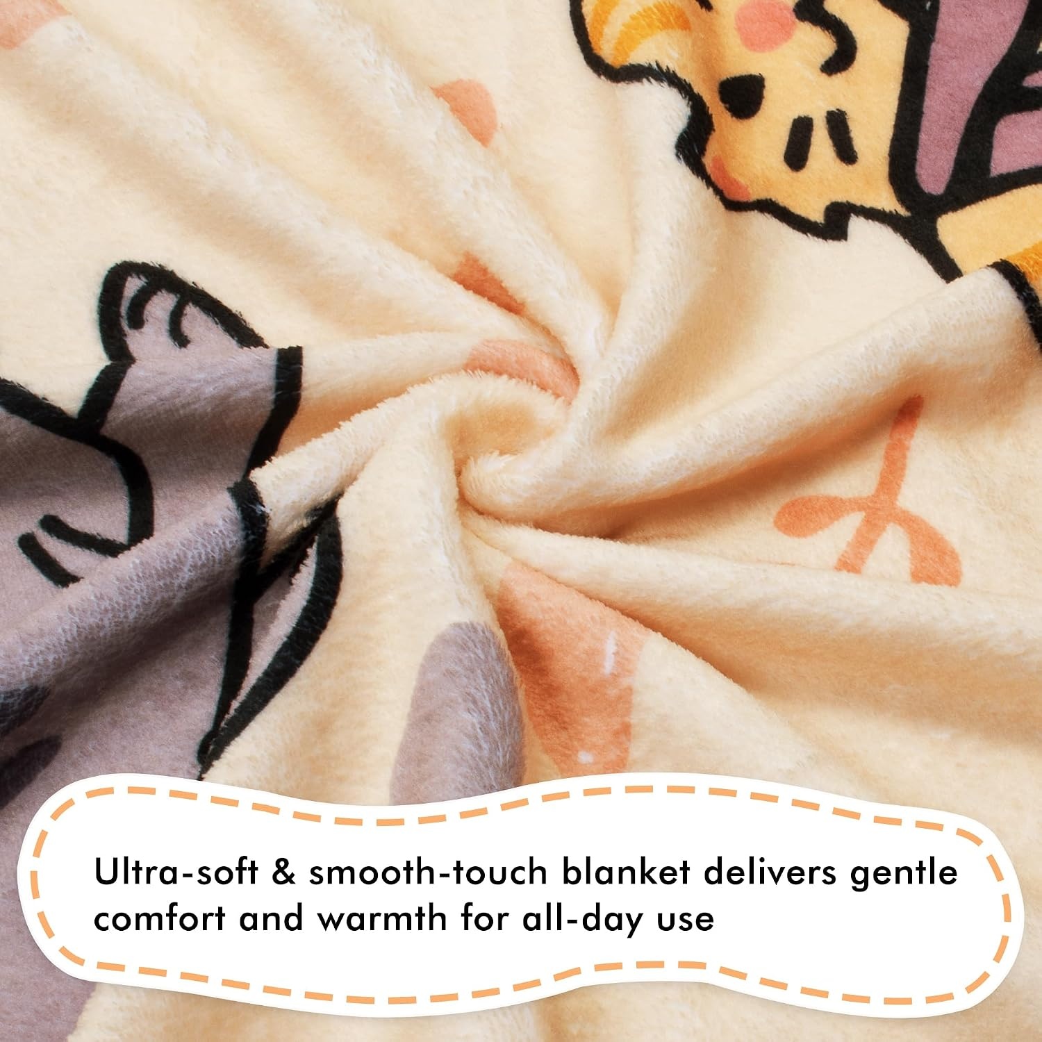 image:imageCatalonia Cute Hamster Throw Blanket for Kids Soft Flannel Fleece Blanket for Couch Bed Lightweight Cozy Throw for Boys amp Girls Machine Washable Cartoon Blanket 40x50Cat