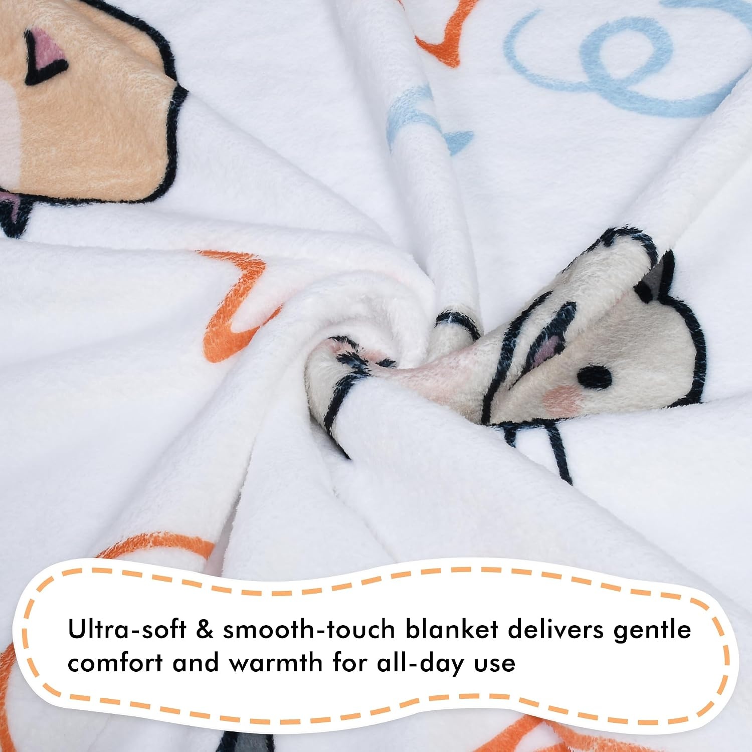 image:imageCatalonia Cute Hamster Throw Blanket for Kids Soft Flannel Fleece Blanket for Couch Bed Lightweight Cozy Throw for Boys amp Girls Machine Washable Cartoon Blanket 40x50Hamster