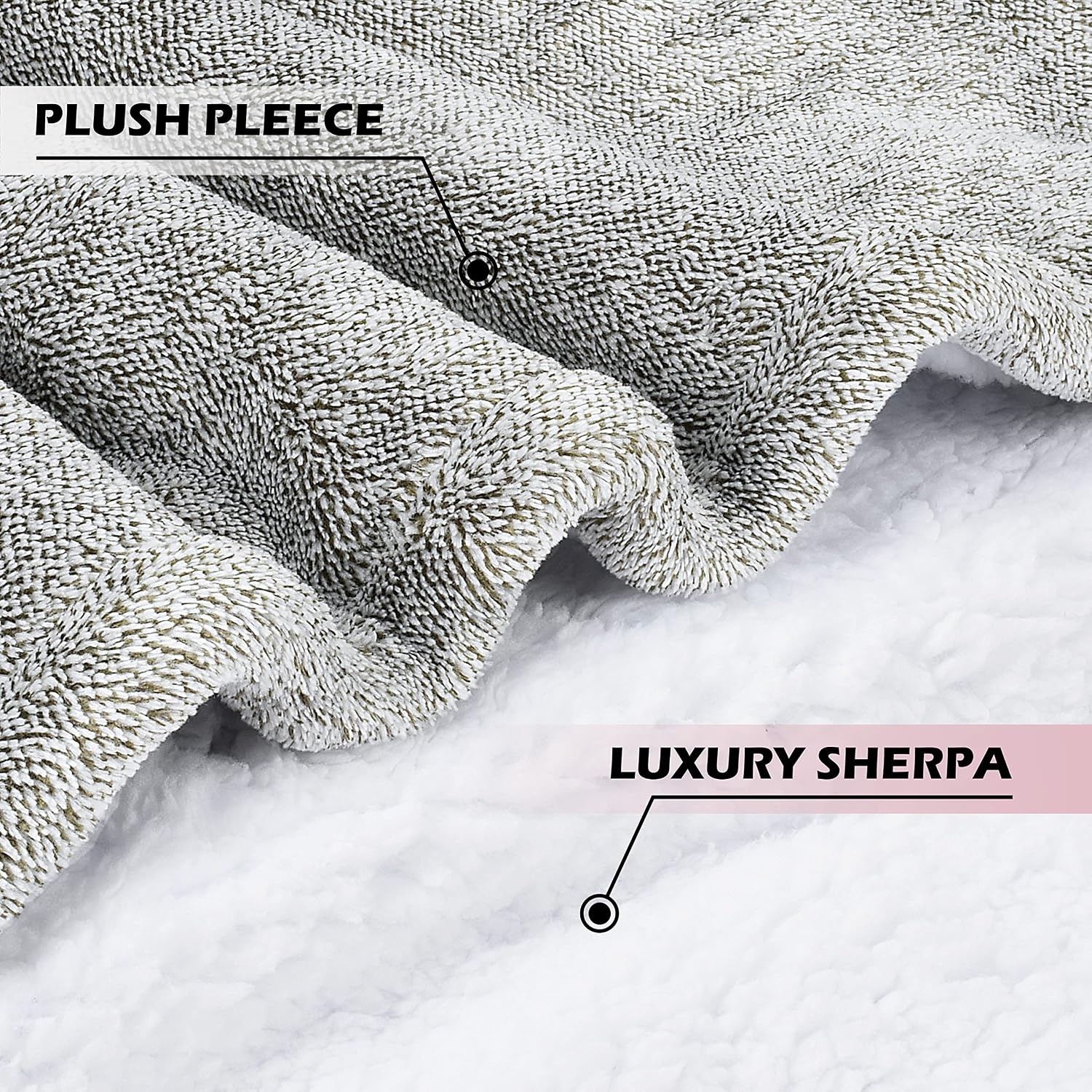 image:imageCatalonia Zip Up Wearable Blanket Hoodie Oversized Sherpa SweatshirtAsh Grey