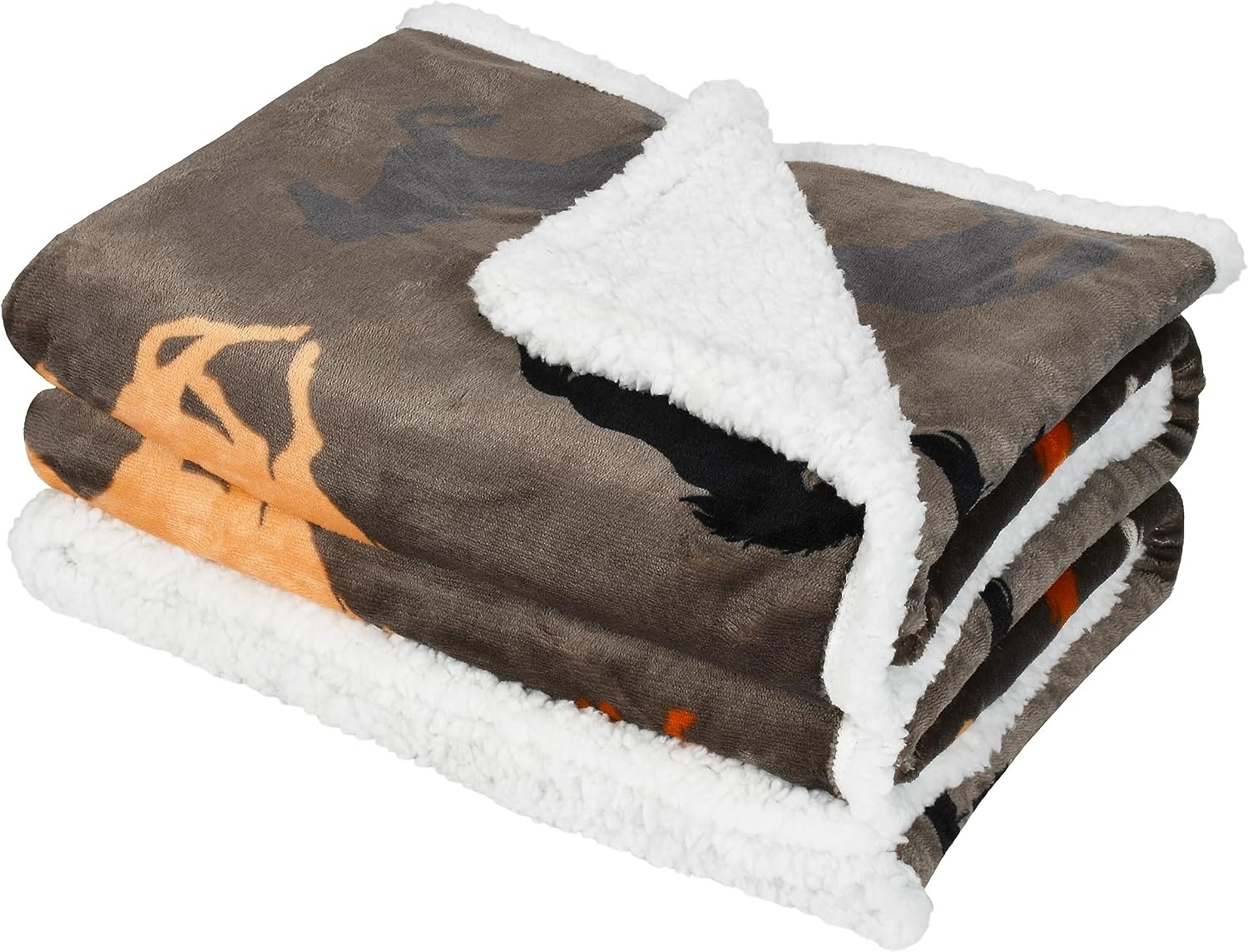 image:imageCatalonia Cat Print Sherpa Fleece Throw Blanket Soft Mink Plush Couch Blanket Fuzzy Fluffy Comfy Warm Throws Gift for Her Cat Gifts for Women 50x60 inchesHorse