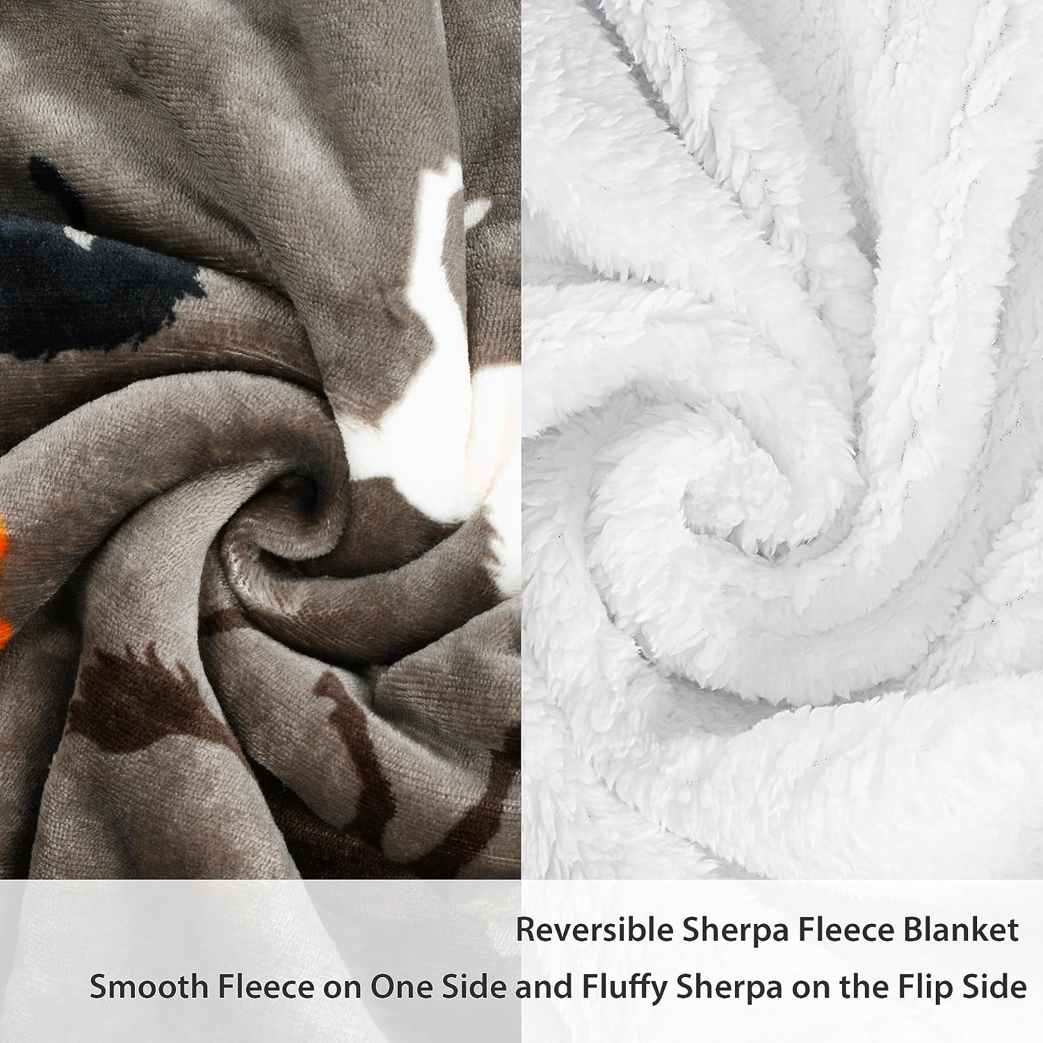 image:imageCatalonia Cat Print Sherpa Fleece Throw Blanket Soft Mink Plush Couch Blanket Fuzzy Fluffy Comfy Warm Throws Gift for Her Cat Gifts for Women 50x60 inchesHorse