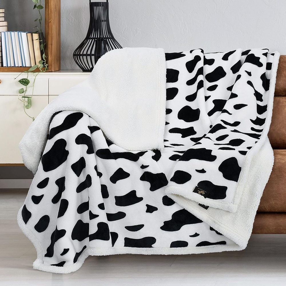 image:imageCatalonia Cat Print Sherpa Fleece Throw Blanket Soft Mink Plush Couch Blanket Fuzzy Fluffy Comfy Warm Throws Gift for Her Cat Gifts for Women 50x60 inchesDalmatian