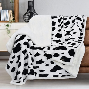 Catalonia Cat Print Sherpa Fleece Throw Blanket, Soft Mink Plush Couch Blanket, Fuzzy Fluffy Comfy Warm Throws, Gift for Her, Cat Gifts for Women, 50×60 inches(Dalmatian)