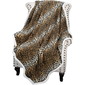 Catalonia Cat Print Sherpa Fleece Throw Blanket, Soft Mink Plush Couch Blanket, Fuzzy Fluffy Comfy Warm Throws, Gift for Her, Cat Gifts for Women, 50×60 inches(Cheetah)