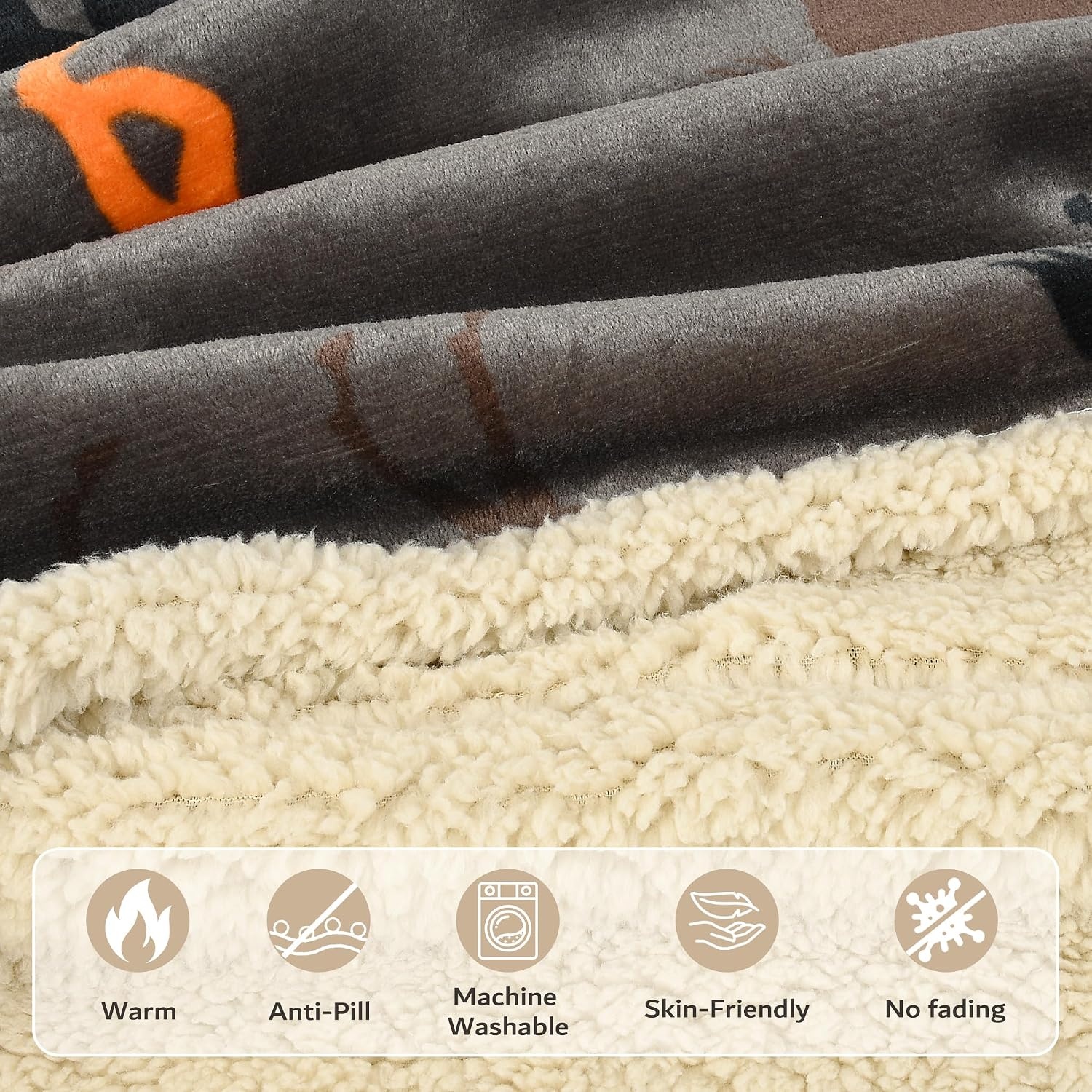 image:imageCatalonia Kids Hooded Blanket SherpaLined Wearable Poncho with PocketHorse